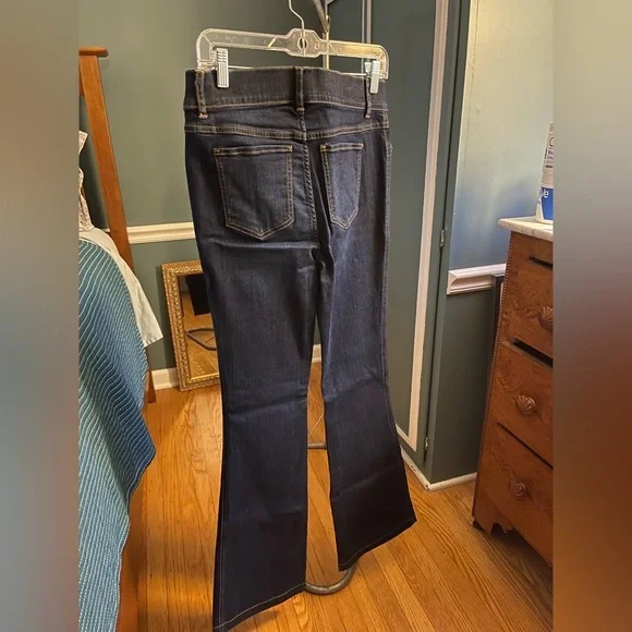 SPANX Dark Blue Flare Women's Jeans - Picture 3 of 6